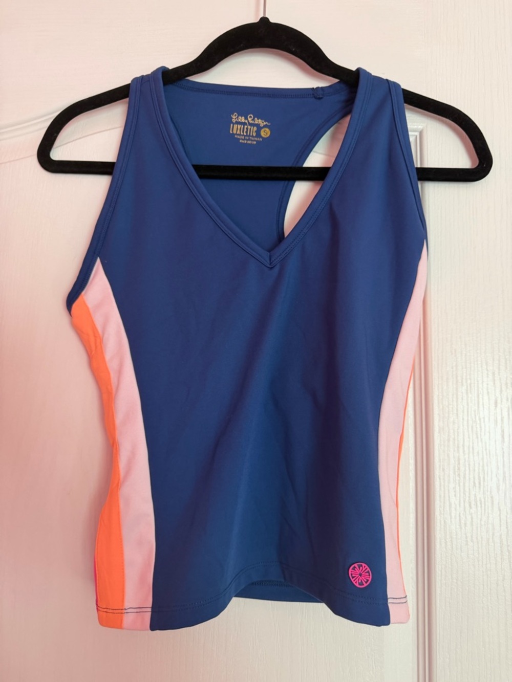 Lilly Pulitzer Vanti Luxletic Oyster Bay Navy Tank